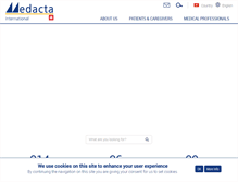 Tablet Screenshot of medacta.com