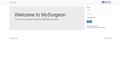 Desktop Screenshot of mysurgeon.medacta.com