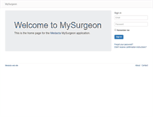 Tablet Screenshot of mysurgeon.medacta.com